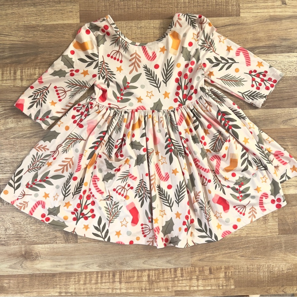 Mila & Rose Holiday Print Dress
